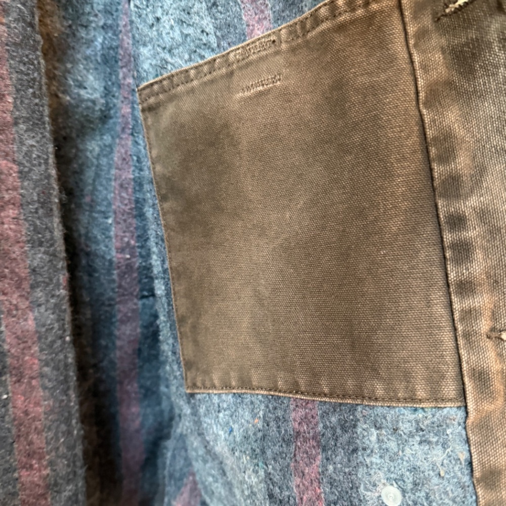 Vintage Carhartt‎ Blanket-Lined Chore Coat “Mocha” Men's Large Weathered - Picture 4 of 6